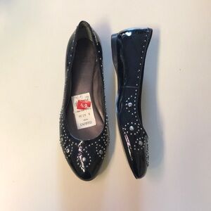 Circa Joan & David Studded Flats - Patent Leather